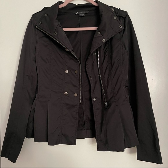 Armani Exchange Black Pleated Jacket - Picture 2 of 7